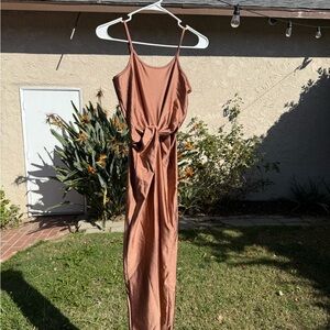 Elegant blush cut out Dress